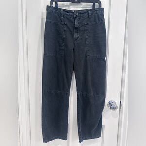 Velvet by Graham & Spencer Brylie Barrel Leg Pants Vintage Black Size 6